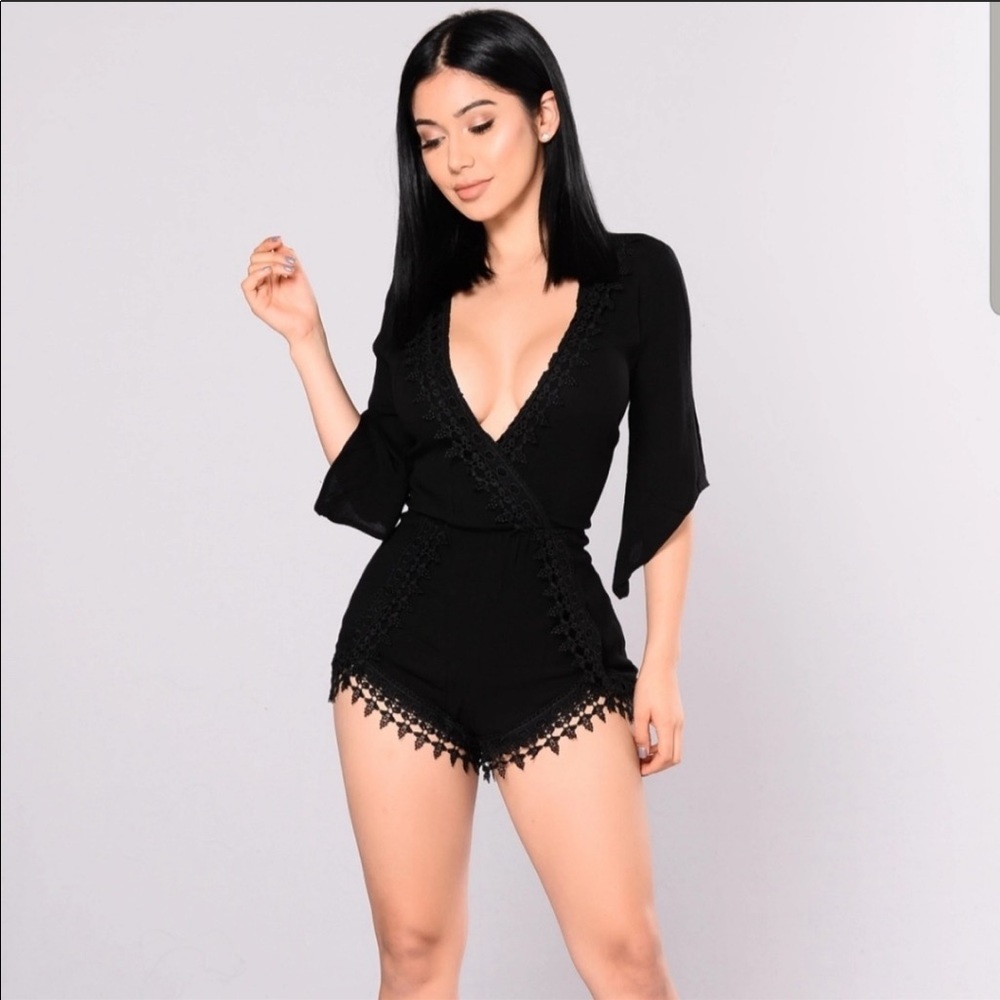 Fashion nova black romper